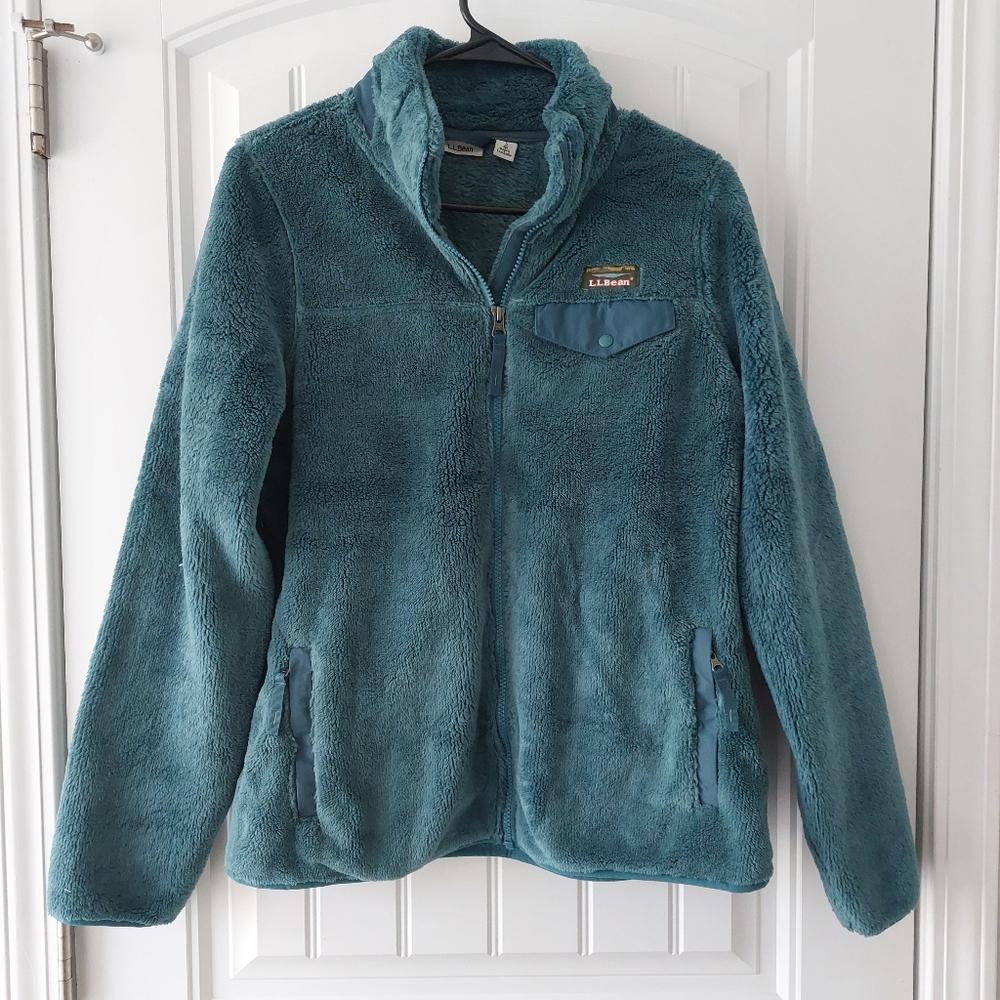 LL Bean Turquoise Fleece Jacket